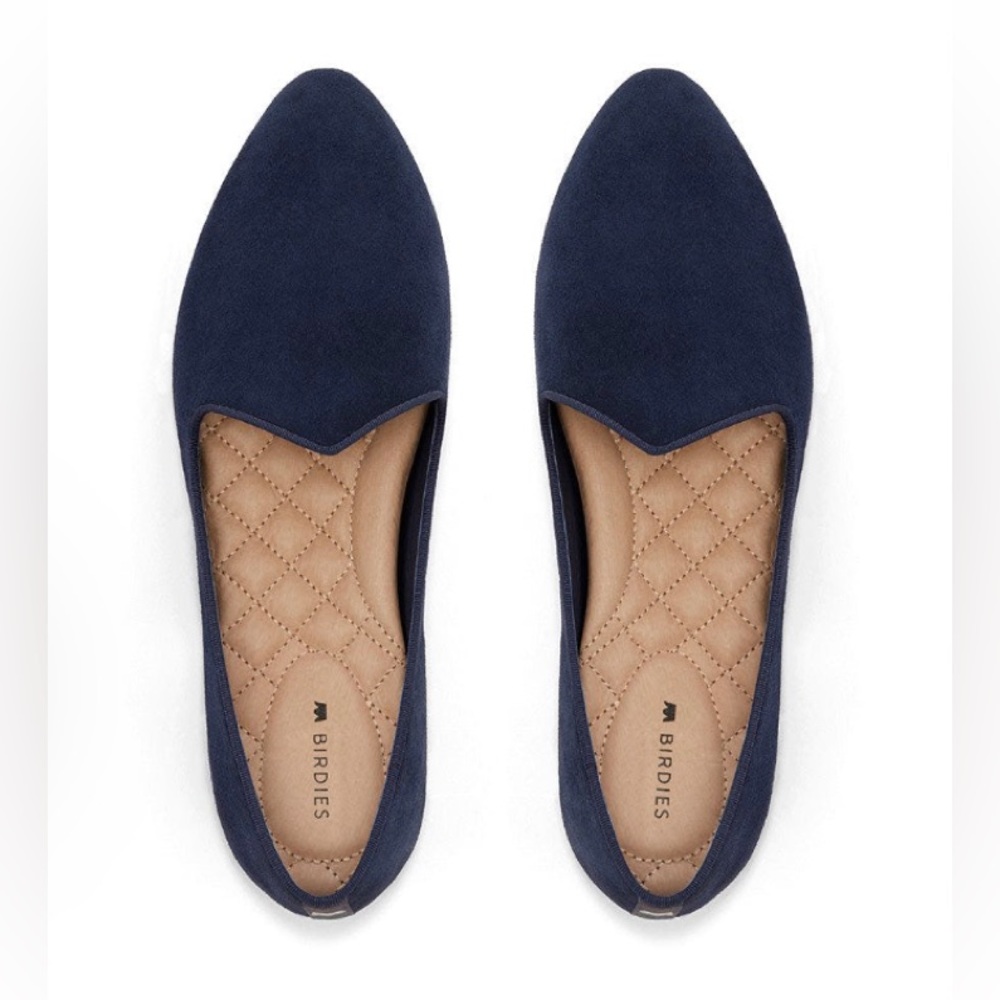 Birdies The Heron Navy Suede Size 7.5